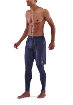 SKINS SUPERPOSE - Tights - Navy Blue 8 SKINS SUPERPOSE - Tights - Navy Blue -Skins 01de599fe2c141c7803524f601a106ad