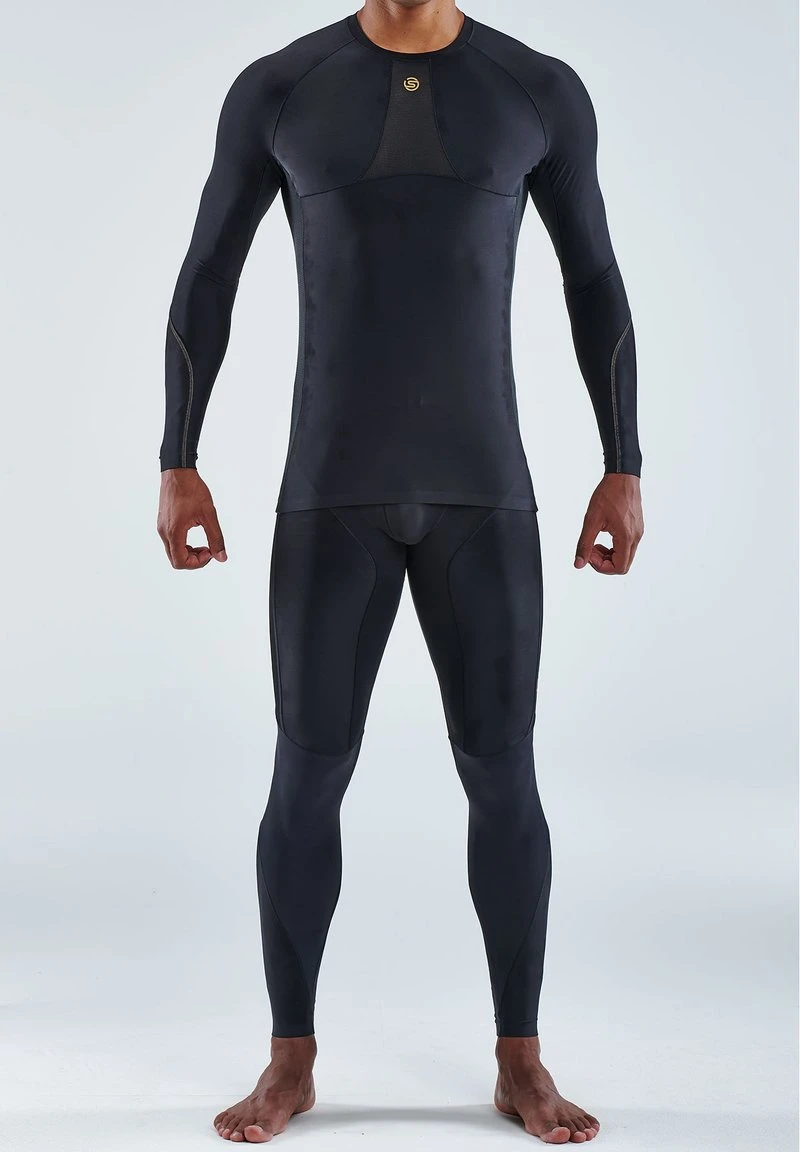 SKINS KOMPRESSIONSSHIRT S5 - Langarmshirt - Black 1 SKINS KOMPRESSIONSSHIRT S5 - Langarmshirt - Black