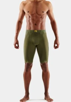 SKINS KOMPRESSIONS - Kurze Sporthose - Khaki