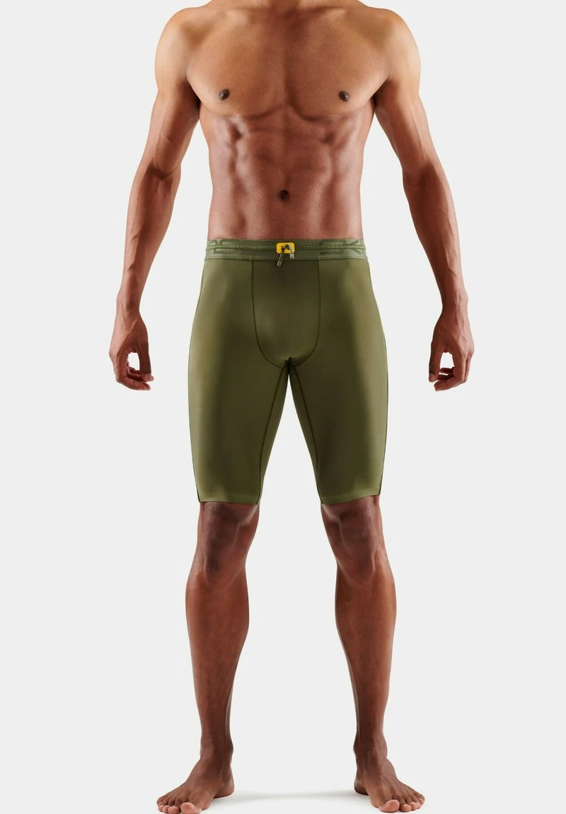 SKINS KOMPRESSIONS - Kurze Sporthose - Khaki 1 SKINS KOMPRESSIONS - Kurze Sporthose - Khaki
