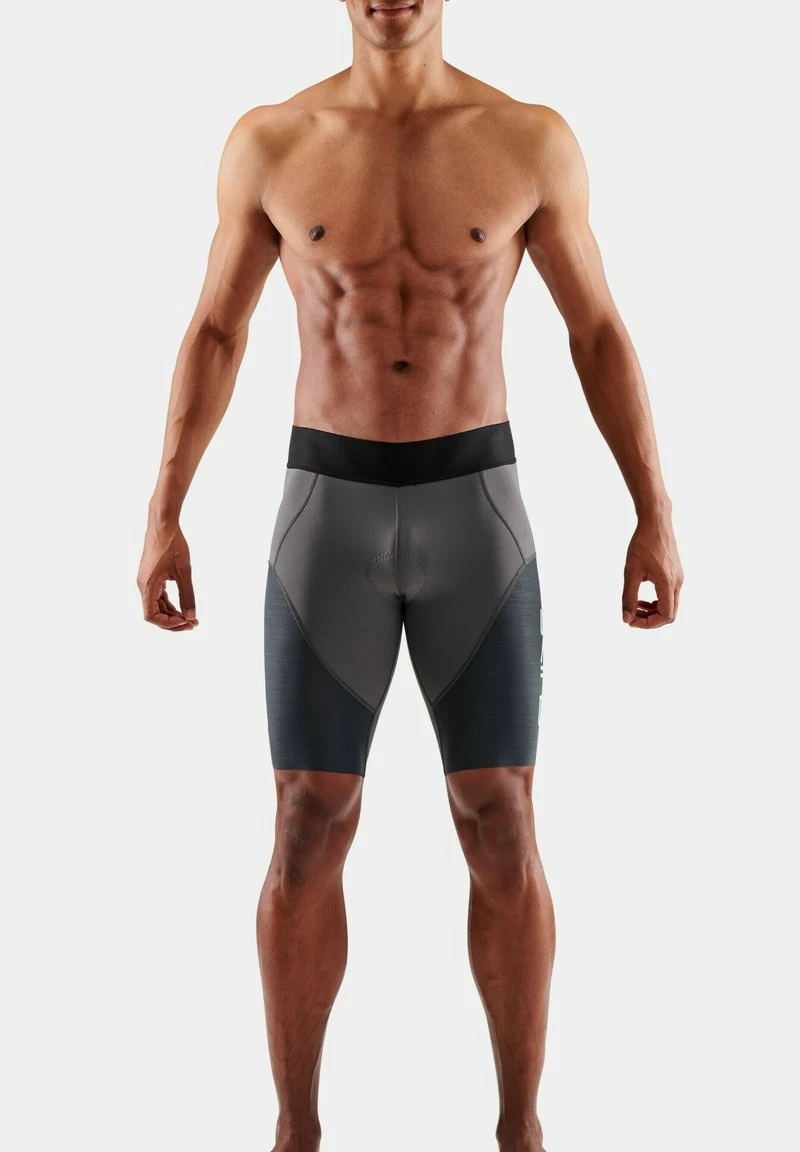 SKINS ELITEHALF - Tights - Charcoal Carbon 2 SKINS ELITEHALF - Tights - Charcoal Carbon – Bild 2