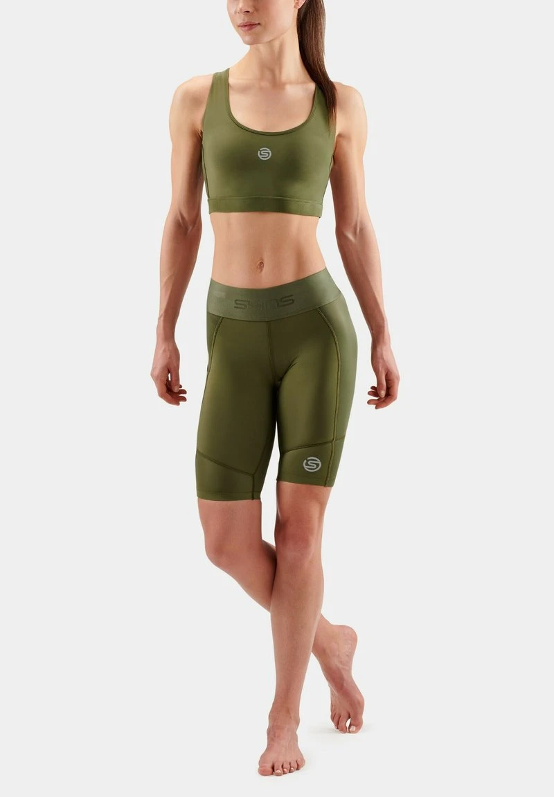 SKINS Sport-BH Mit Mittlerer Stützkraft - Khaki 2 SKINS Sport-BH Mit Mittlerer Stützkraft - Khaki – Bild 2