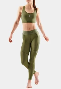 SKINS KOMPRESSIONSHOSE THERMAL LONG - Tights - Khaki 11 SKINS KOMPRESSIONSHOSE THERMAL LONG - Tights - Khaki -Skins 1fee8f6788384119be129d9c2cdcb337