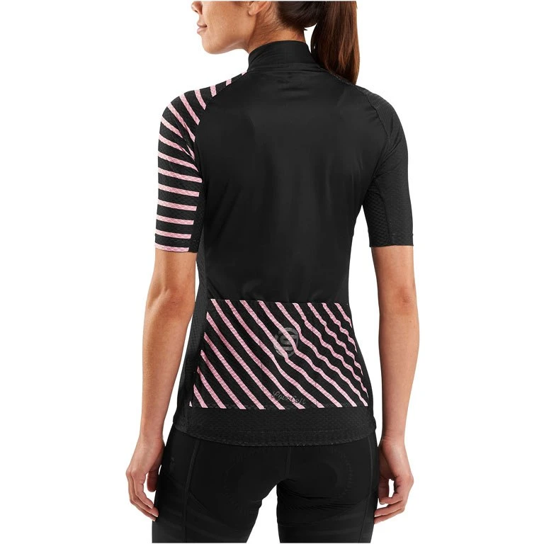 SKINS Cycle Compression Love Cats X-Light Kurzarmtrikot Damen - Black/Cosmo 4 SKINS Cycle Compression Love Cats X-Light Kurzarmtrikot Damen - Black/Cosmo – Bild 4