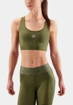 SKINS Sport-BH Mit Mittlerer Stützkraft - Khaki