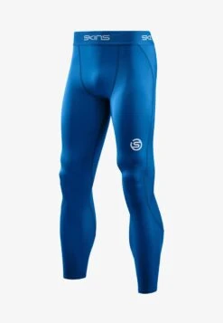 SKINS KOMPRESSIONSHOSE S1 LONG TIGHTS - Unterhose Lang - Bright Blue -Skins 29fe380eb54b4a778983e578df34676b