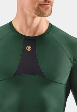 SKINS KOMPRESSIONSSHIRT S5 - Langarmshirt - Green Grey 11 SKINS KOMPRESSIONSSHIRT S5 - Langarmshirt - Green Grey -Skins 2cd334bb223043a2b6be1f183cd94b7d