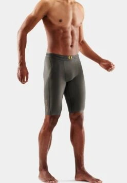 SKINS KOMPRESSIONS - Kurze Sporthose - Mottled Dark Grey -Skins 3759880d298e46ddb1129900dd00ad23