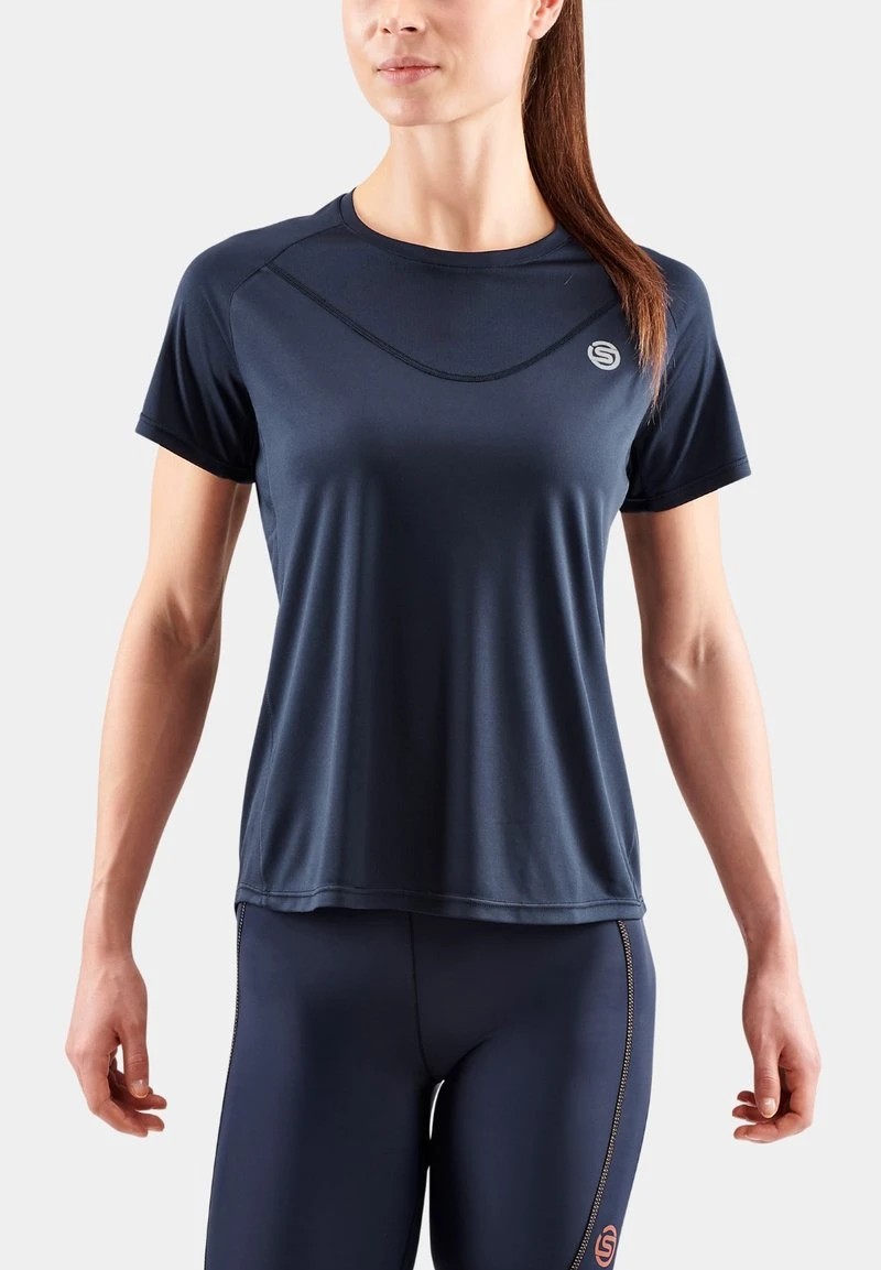 SKINS SHORT SLEEVE - T-Shirt Basic - Navy Blue 1 SKINS SHORT SLEEVE - T-Shirt Basic - Navy Blue