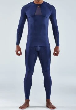 SKINS KOMPRESSIONSSHIRT S5 - Langarmshirt - Navy Blue -Skins 475f44c7b12346d2ac2d071060e0000d 1