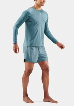 SKINS LONGSLEEVE - Langarmshirt - Blue Grey 9 SKINS LONGSLEEVE - Langarmshirt - Blue Grey -Skins 48ebc90c41e94d90a2a7b5518065858a