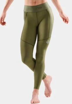 SKINS KOMPRESSIONSHOSE THERMAL LONG - Tights - Khaki