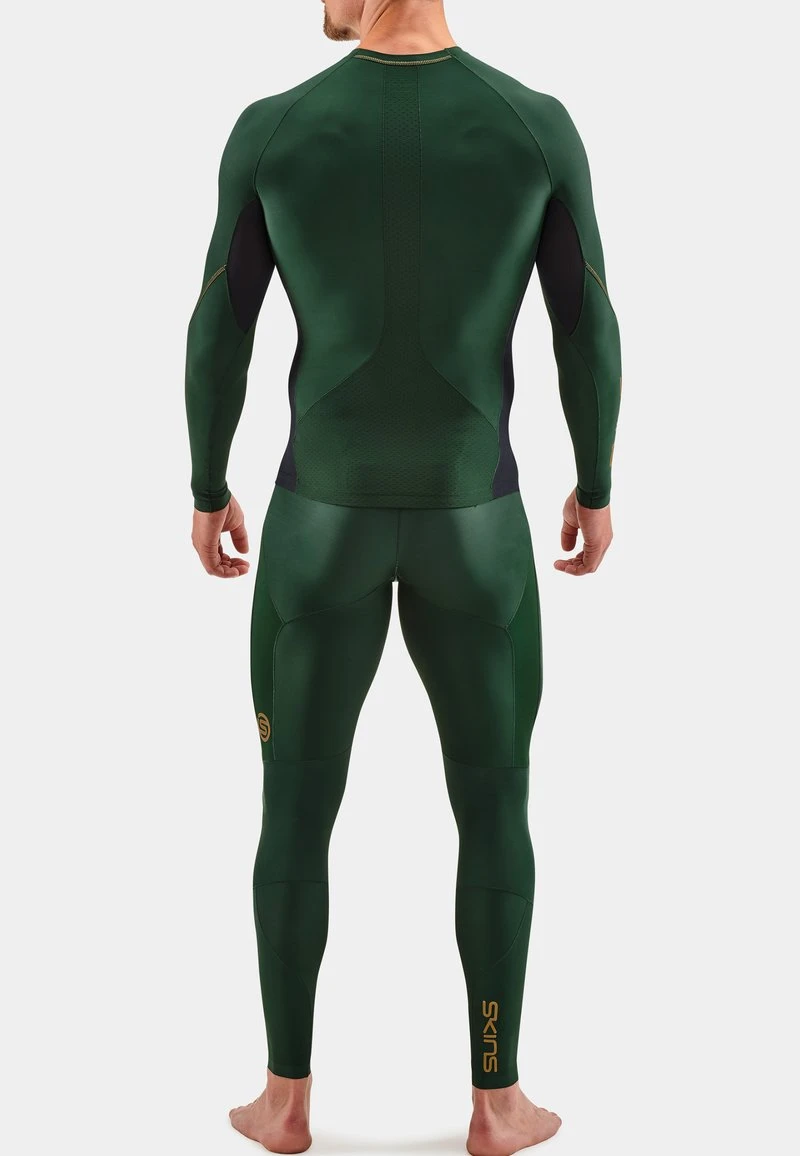 SKINS KOMPRESSIONSSHIRT S5 - Langarmshirt - Green Grey 5 SKINS KOMPRESSIONSSHIRT S5 - Langarmshirt - Green Grey – Bild 5