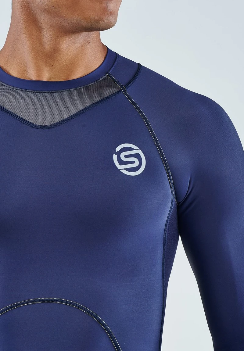 SKINS LONGSLEEVE - Langarmshirt - Navy Blue 3 SKINS LONGSLEEVE - Langarmshirt - Navy Blue – Bild 3