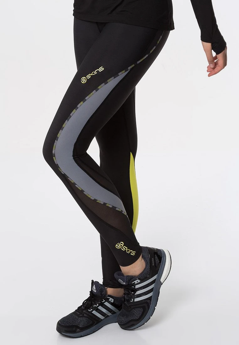 SKINS DNAMIC - Tights - Black/limoncello 4 SKINS DNAMIC - Tights - Black/limoncello – Bild 4