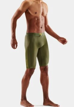 SKINS KOMPRESSIONS - Kurze Sporthose - Khaki 10 SKINS KOMPRESSIONS - Kurze Sporthose - Khaki -Skins 5728290564de40778704b68eb54af0a0
