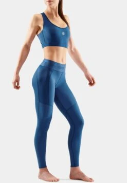 SKINS KOMPRESSIONSHOSE THERMAL LONG - Tights - Marine Blue