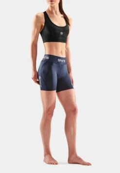 SKINS Kurze Sporthose - Navy Blue -Skins 64a593c6317e4a8aa7baee60d64f4a06