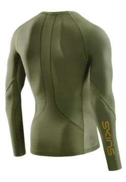 SKINS KOMPRESSIONSSHIRT S5 - Langarmshirt - Khaki -Skins 698eb7e152784a6d9588d62a52a00af6