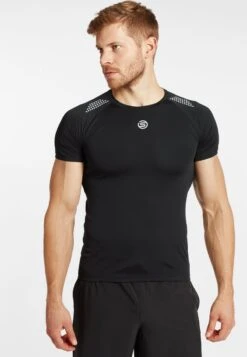 SKINS SHORT SLEEVE - Sport T-shirt - Black