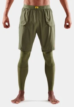 SKINS SUPERPOSE - Tights - Khaki