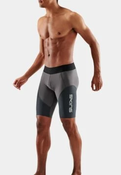 SKINS ELITEHALF - Tights - Charcoal Carbon 10 SKINS ELITEHALF - Tights - Charcoal Carbon -Skins 7230b02f26314707aacf4fd0a3c51495