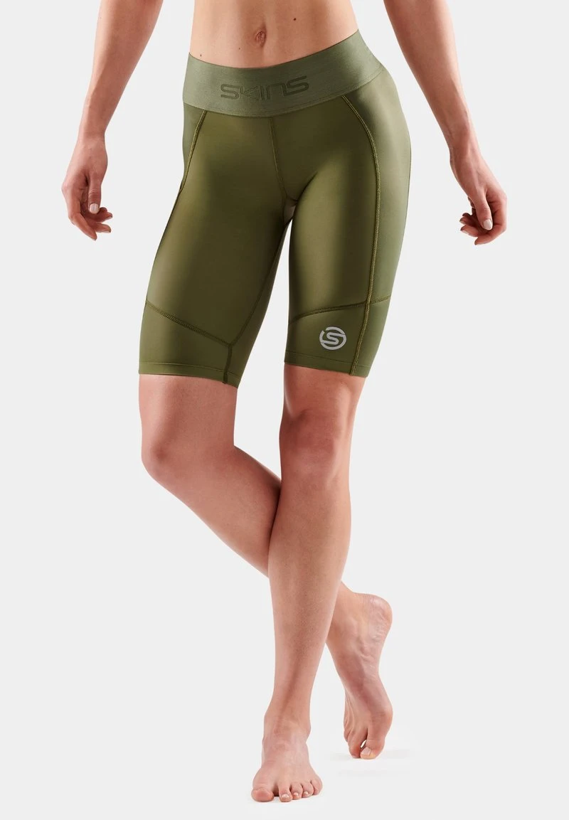 SKINS KOMPRESSIONS - Tights - Khaki 1 SKINS KOMPRESSIONS - Tights - Khaki