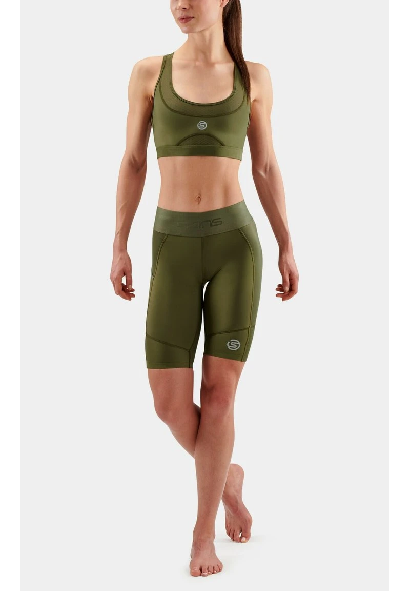 SKINS Sport-BH Mit Mittlerer Stützkraft - Khaki 5 SKINS Sport-BH Mit Mittlerer Stützkraft - Khaki – Bild 5