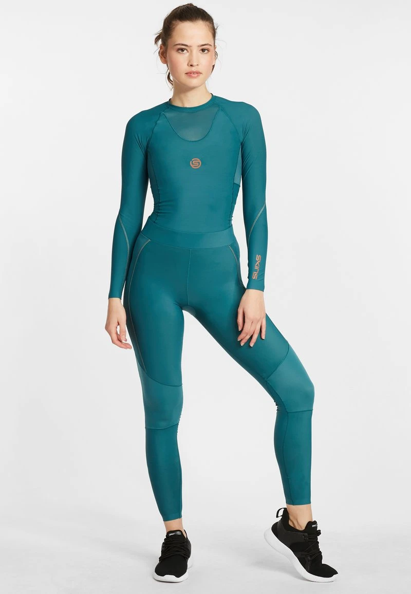 SKINS KOMPRESSION - Tights - Teal 2 SKINS KOMPRESSION - Tights - Teal – Bild 2