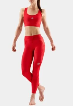 SKINS KOMPRESSIONSHOSE THERMAL LONG - Tights - Red