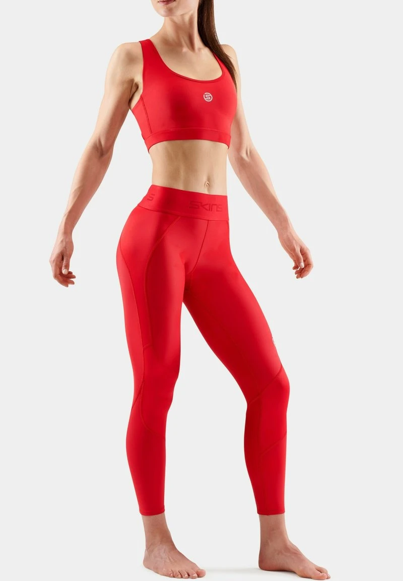 SKINS KOMPRESSIONSHOSE THERMAL LONG - Tights - Red 2 SKINS KOMPRESSIONSHOSE THERMAL LONG - Tights - Red – Bild 2