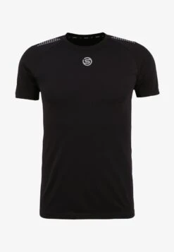 SKINS SHORT SLEEVE - Sport T-shirt - Black 11 SKINS SHORT SLEEVE - Sport T-shirt - Black -Skins 8849ccea455243d582c2dd88c01de7fd