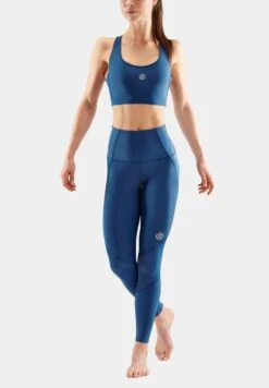 SKINS Tights - Marine Blue