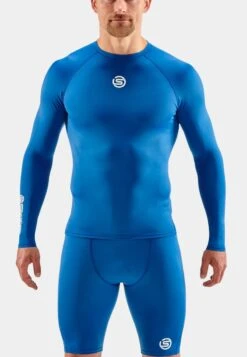 SKINS S1 LONGSLEEVE - Sport T-shirt - Bright Blue 8 SKINS S1 LONGSLEEVE - Sport T-shirt - Bright Blue -Skins 9dcd5eaddf3542958dbb2f061c6c0eb4 1