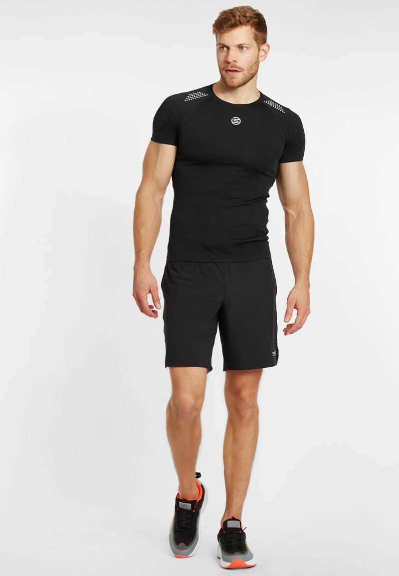 SKINS SHORT SLEEVE - Sport T-shirt - Black 2 SKINS SHORT SLEEVE - Sport T-shirt - Black – Bild 2