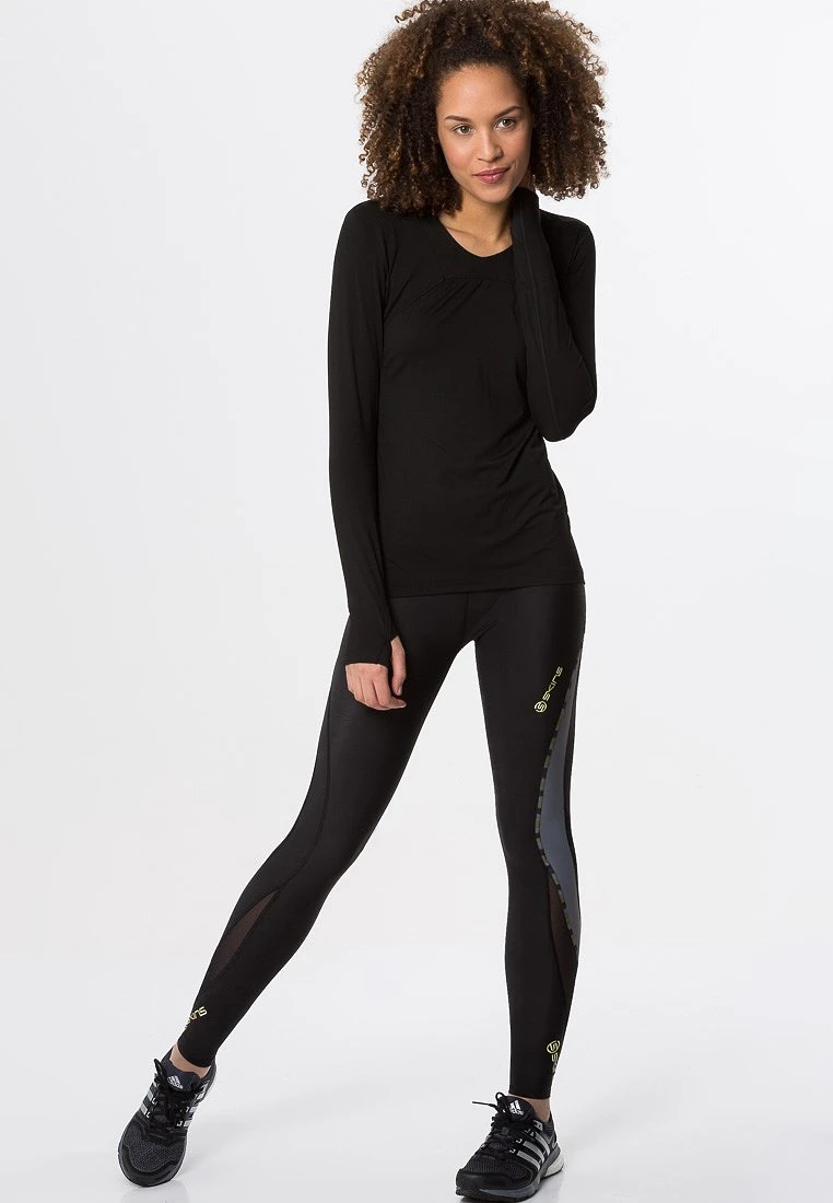 SKINS DNAMIC - Tights - Black/limoncello 2 SKINS DNAMIC - Tights - Black/limoncello – Bild 2