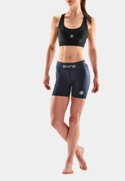 SKINS Kurze Sporthose - Navy Blue