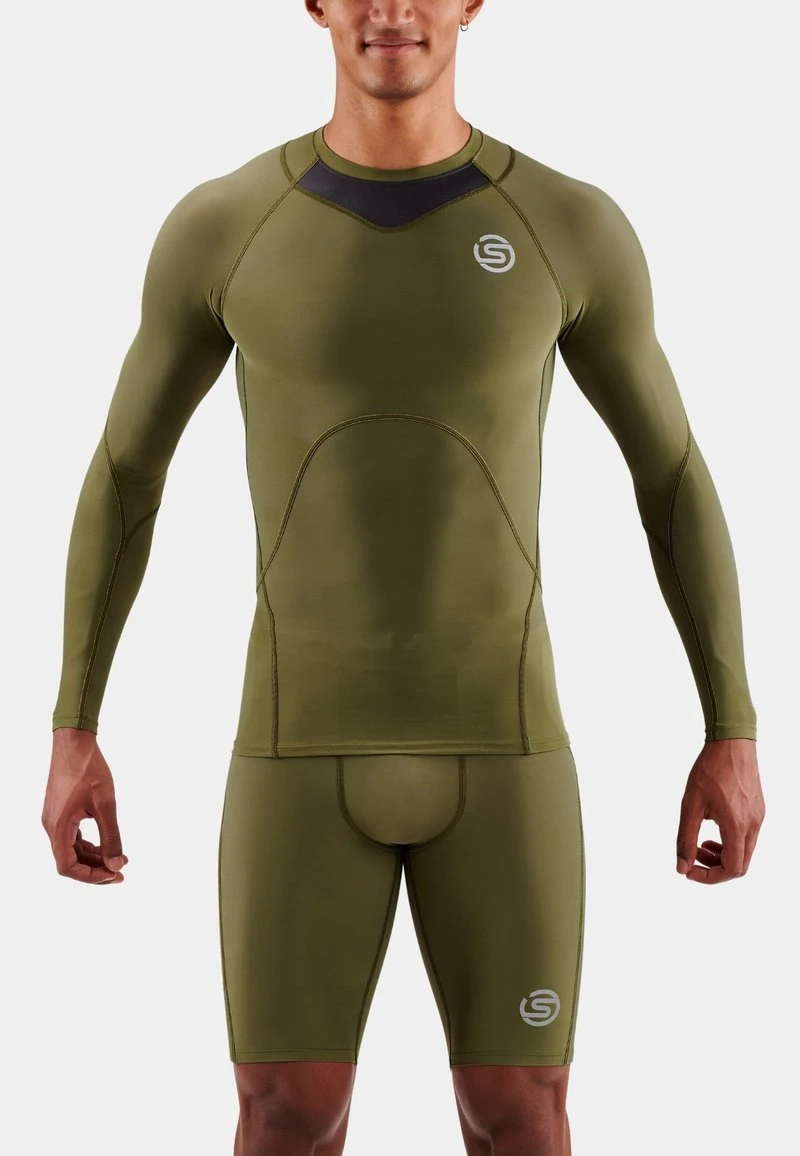 SKINS LONGSLEEVE - Langarmshirt - Khaki 1 SKINS LONGSLEEVE - Langarmshirt - Khaki