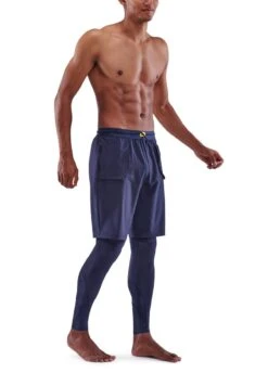 SKINS SUPERPOSE - Tights - Navy Blue 9 SKINS SUPERPOSE - Tights - Navy Blue -Skins b2c0f12b175c492c9e005029eba034f5