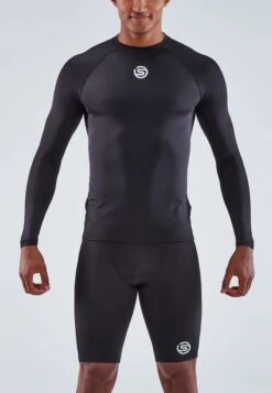 SKINS S1 LONGSLEEVE - Sport T-shirt - Black -Skins b2ecac2254764a52a9836e89d16ebf22 1