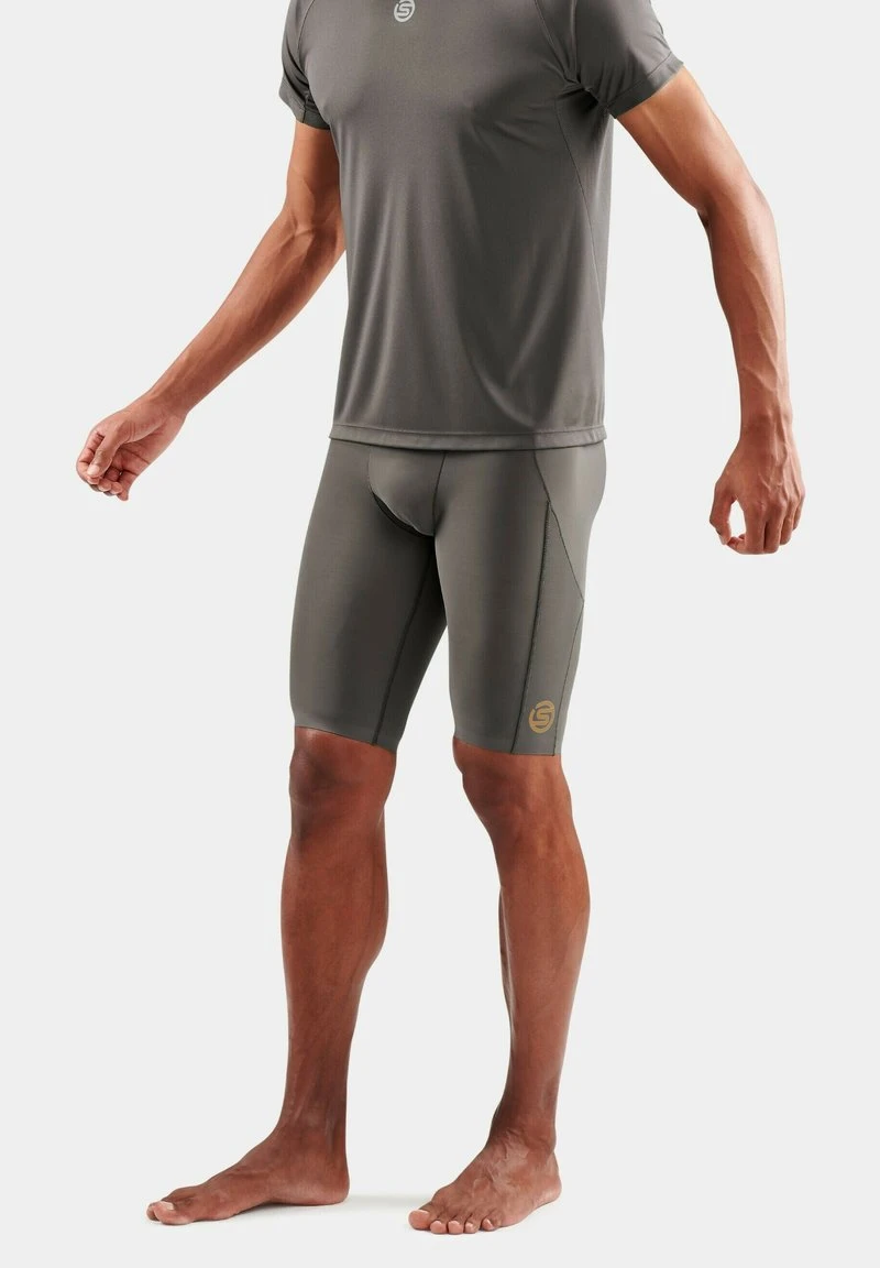 SKINS SHORT SLEEVE - Sport T-shirt - Charcoal 2 SKINS SHORT SLEEVE - Sport T-shirt - Charcoal – Bild 2