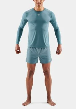 SKINS LONGSLEEVE - Langarmshirt - Blue Grey