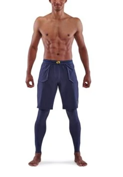 SKINS SUPERPOSE - Tights - Navy Blue