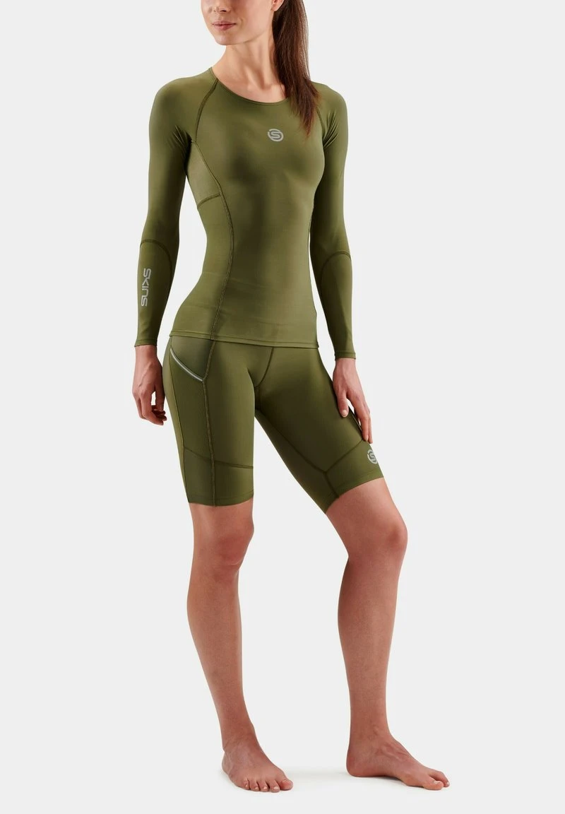 SKINS LONGSLEEVE - Langarmshirt - Khaki 2 SKINS LONGSLEEVE - Langarmshirt - Khaki – Bild 2