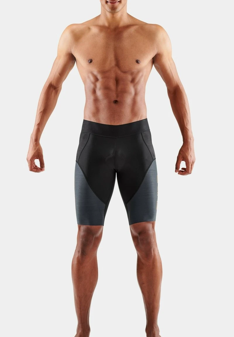 SKINS ELITEHALF - Tights - Black Carbon 2 SKINS ELITEHALF - Tights - Black Carbon – Bild 2