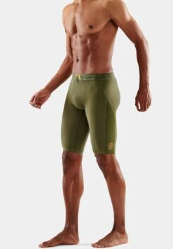 SKINS KOMPRESSIONS - Kurze Sporthose - Khaki 9 SKINS KOMPRESSIONS - Kurze Sporthose - Khaki -Skins cb1a2d43118a40deac7f461ad93c5447