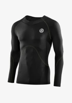 SKINS LONGSLEEVE - Langarmshirt - Black Yellow -Skins dbedc964bfdf40b3a052f95dc2529fc5