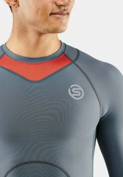 SKINS LONGSLEEVE - Langarmshirt - Charcoal 10 SKINS LONGSLEEVE - Langarmshirt - Charcoal -Skins df30874bfb9c4c1e86fbaf3b164f5406