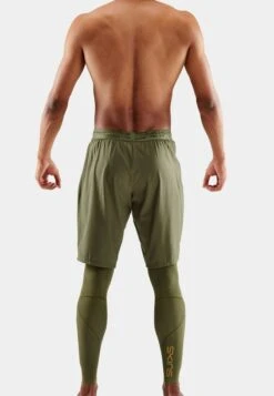 SKINS SUPERPOSE - Tights - Khaki 8 SKINS SUPERPOSE - Tights - Khaki -Skins e41a4e99f1c04a4681af422800c335f8