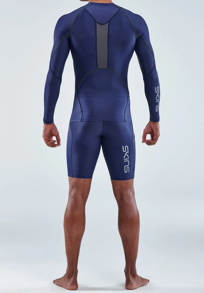 SKINS LONGSLEEVE - Langarmshirt - Navy Blue 2 SKINS LONGSLEEVE - Langarmshirt - Navy Blue – Bild 2